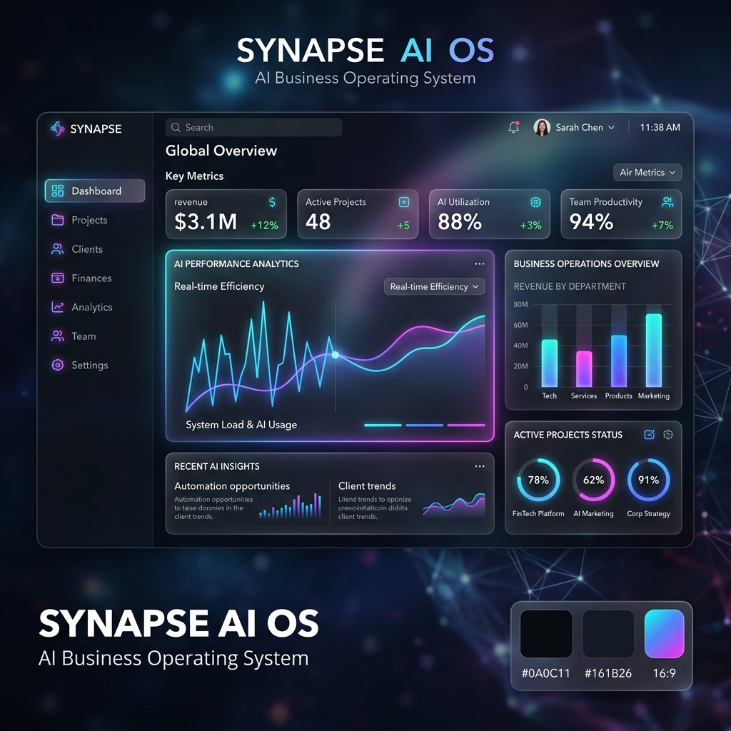 Meridian OS Dashboard Interface